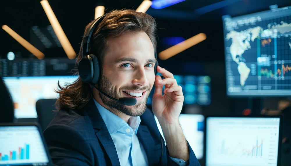 AI sales agent handling a call